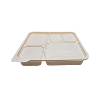 Load image into Gallery viewer, BIOCORN 5 COMPARMTENT BENTO BOX (200 SET)