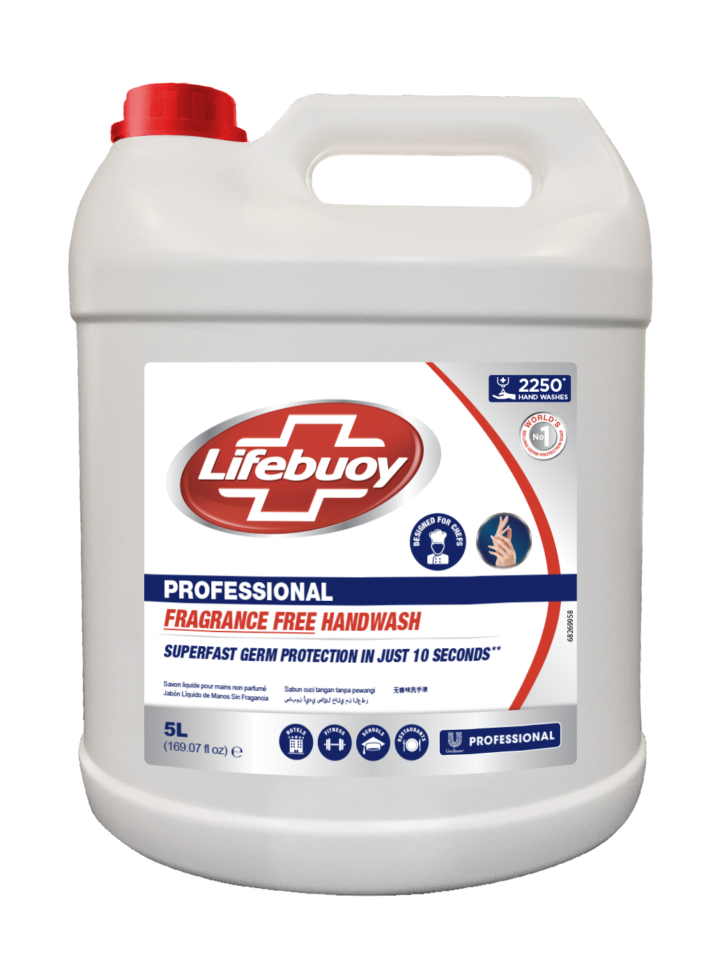 Lifebuoy Professional Handwash [Fragrance Free] 5L