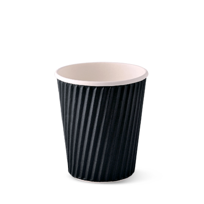 8OZ WRAP CUP D90 -BLACK (500pcs)